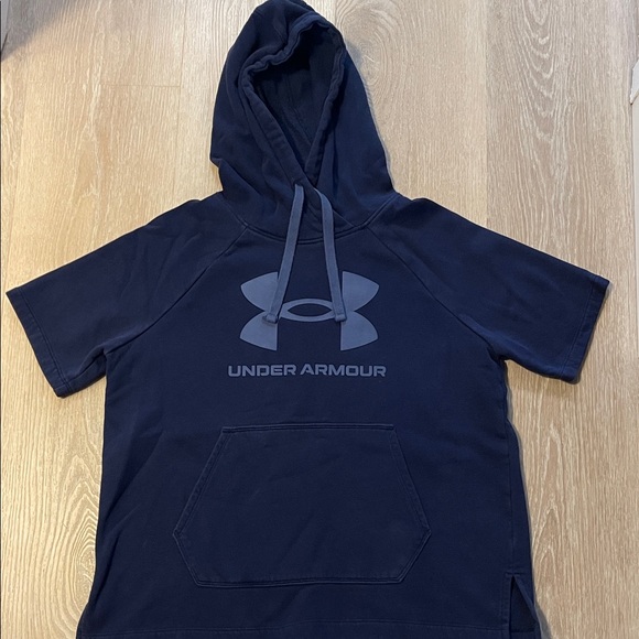 Under Armour Rival fleece short sleeve hoodie - Picture 2 of 5